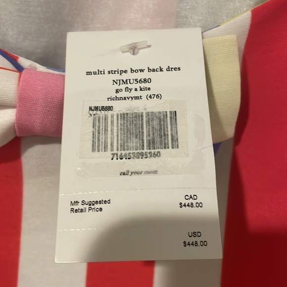 Kate Spade Bow Back Dress NWT - Picture 8 of 8
